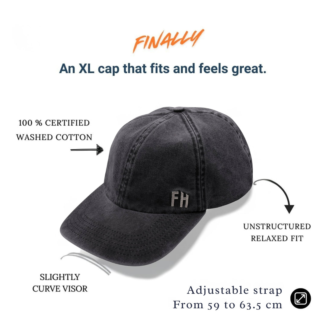 Gorra Grande Dad Hat Negro