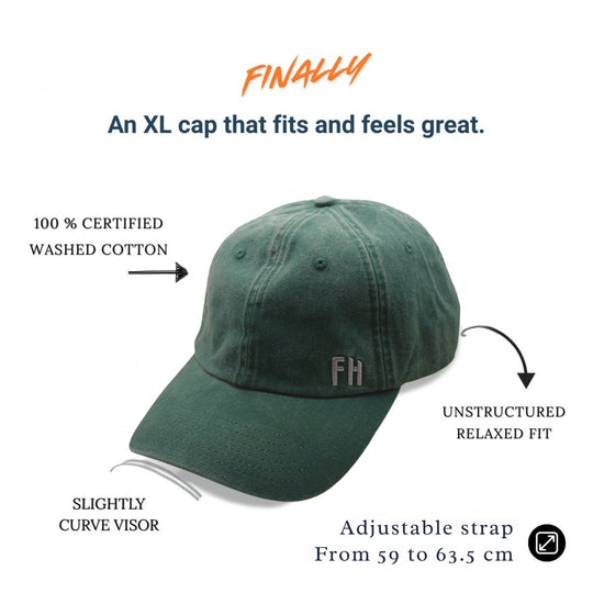Gorra Grande Dad Hat Verde - Free Heads
