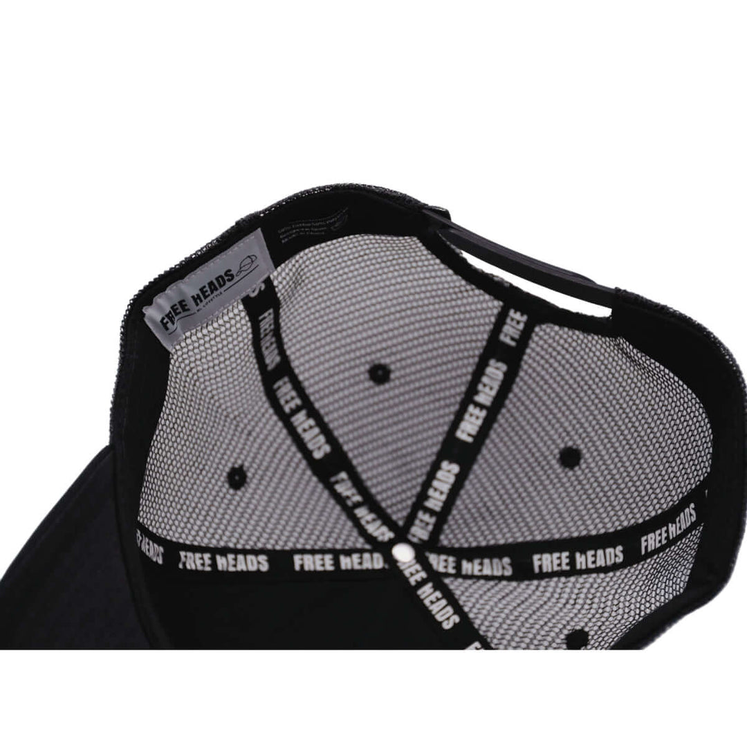 Gorra Grande Trucker Hat Negro - Free Heads